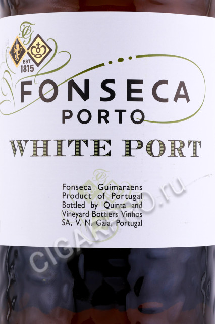этикетка портвейн fonseca white port 0.75л