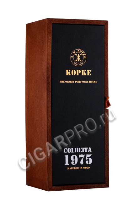 подарочная упаковка портвейн kopke colheita 1975 0.75л