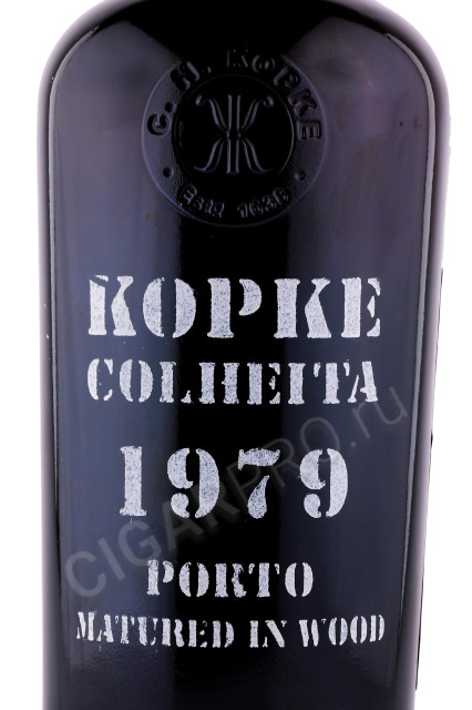 этикетка портвейн kopke colheita 1979 0.75л