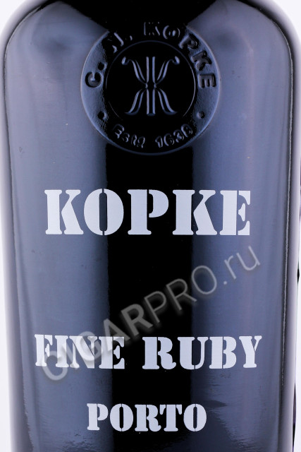 этикетка портвейн kopke fine ruby 0.75л