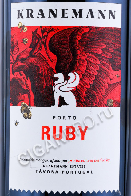 этикетка портвейн kranemann porto ruby 0.75л