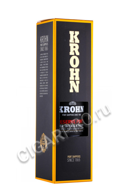 подарочная упаковка портвейн krohn porto reserve ruby 0.75л