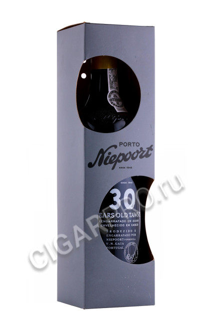 подарочная упаковка портвейн niepoort tawny 30 years 0.75л