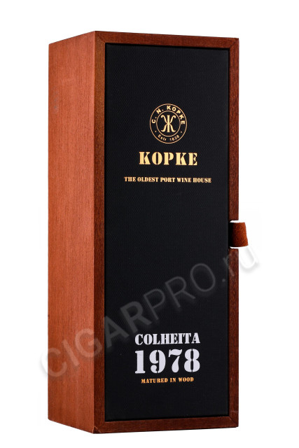 подарочная упаковка портвейн porto kopke colheita 1978 0.75л