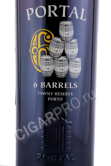 этикетка портвейн porto portal 6 barrels tawny reserve 0.75л
