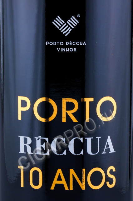 этикетка портвейн porto reccua 10 years old 0.75л