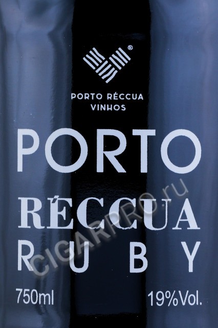 этикетка портвейн porto reccua ruby 0.75л