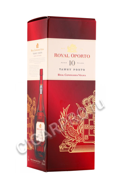 подарочная упаковка портвейн porto royal oporto tawny 10 years 0.75л