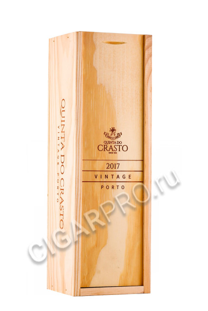 подарочная упаковка портвейн quinta do crasto vintage porto 2017 0.75л