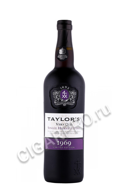 портвейн taylors very old single harvest port 1969 0.75л