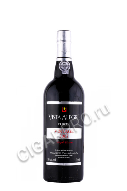 портвейн vista alegre vintage 2007 years 0.75л