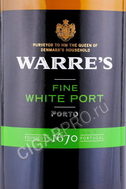 этикетка портвейн warres fine white 0.75л