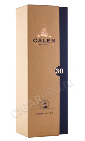 подарочная упаковка портвейн calem tawny 30 years 0.75л