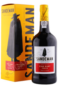 портвейн sandeman ruby port 0.75л в подарочной упаковке