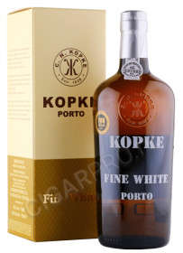 портвейн porto kopke fine white 0.75л в подарочной упаковке