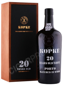 портвейн kopke tawny 20 years 0.75л в подарочной упаковке