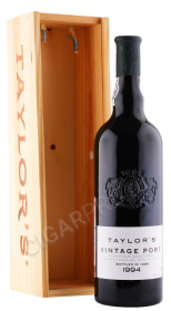 портвейн taylors vintage port 1994 года 0.75л в деревянной упаковке