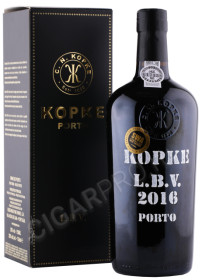 портвейн kopke late bottled vintage 2016г 0.75л в подарочной упаковке