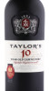 этикетка портвейн taylors 10 year old tawny port  0.75л