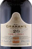 этикетка портвейн grahams 20 years tawny 4.5л