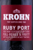 этикетка портвейн krohn porto ruby 0.75л