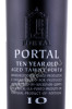 этикетка портвейн portal 10 years old tawny porto 0.75л