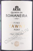 этикетка портвейн quinta da romaneira fine tawny 0.75л