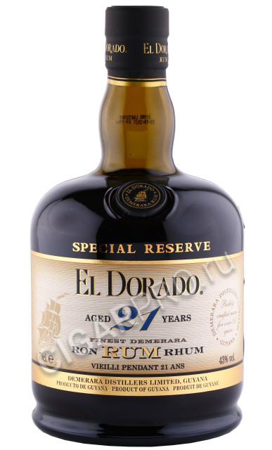 ром el dorado 21 year 0.7л