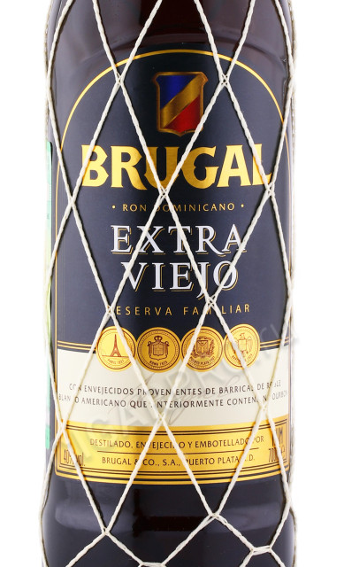 этикетка ром brugal extra viejo 0.7л