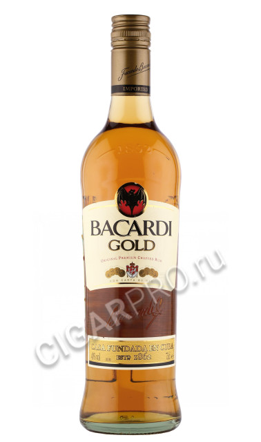 ром rum bacardi gold 0.75л