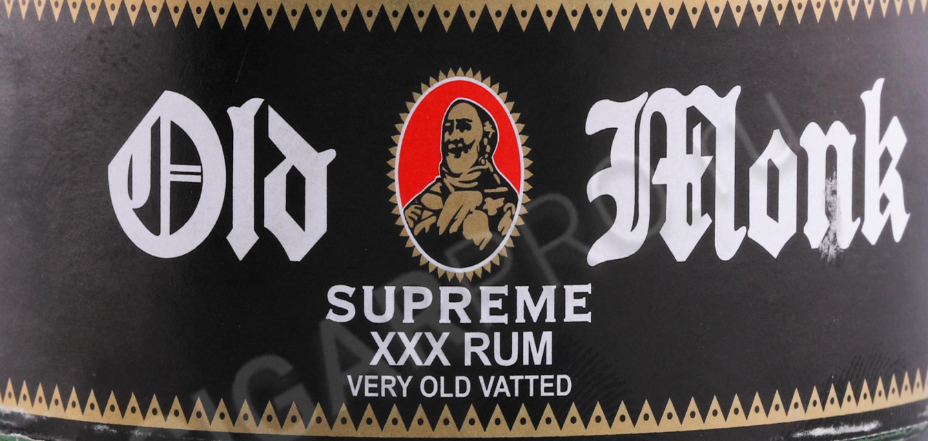 этикетка ром old monk xxx 12 years 0.75л