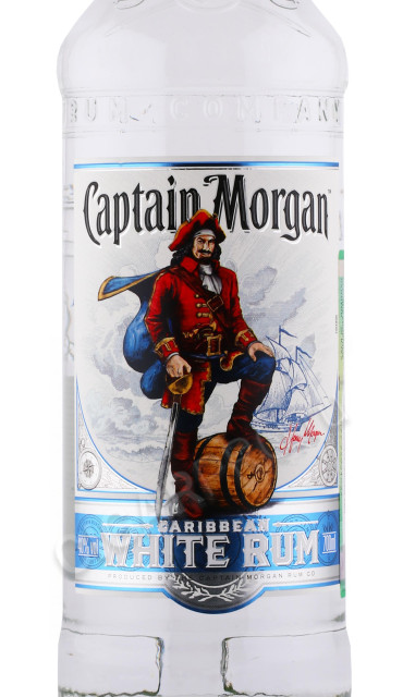 этикетка ром captain morgan white 0.7л