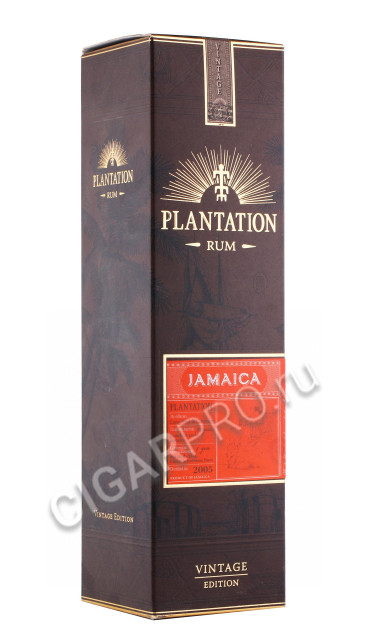 подарочная упаковка ром plantation jamaica 0.7л