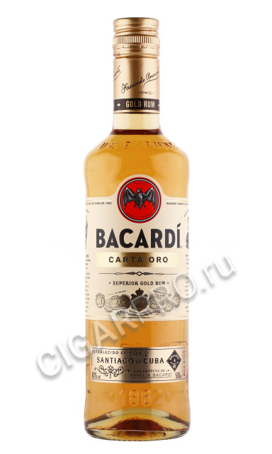 ром bacardi carta oro superior gold 0.5л