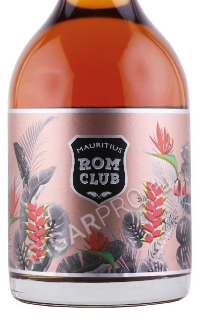 этикетка ром mauritius rom club sherry spiced 0.7л