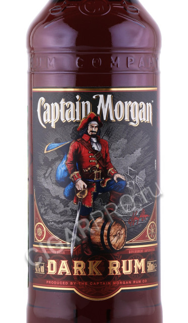 этикетка ром captain morgan black 0.5л