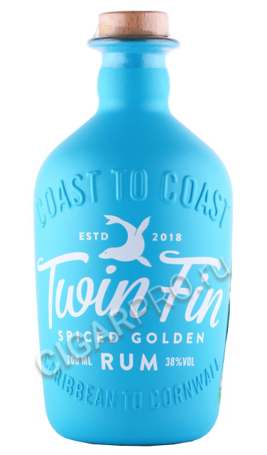 ром twin fin spiced golden rum 0.7л