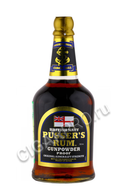 ром pussers gunpowder proof 0.75л