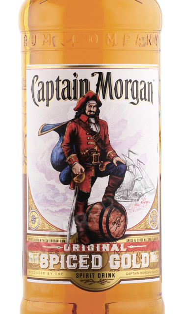 этикетка ром captain morgan spiced gold 0.7л