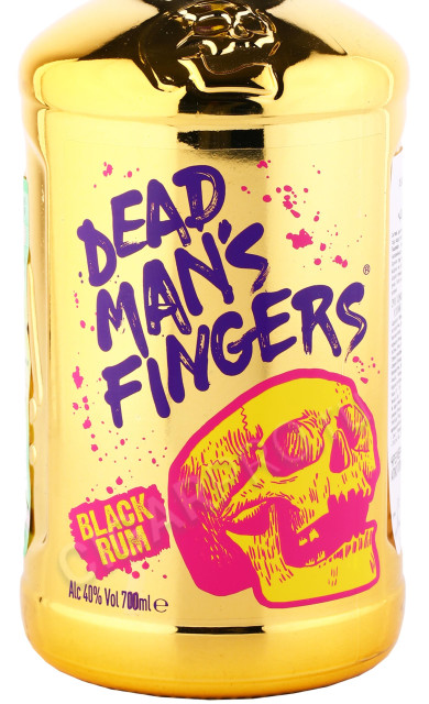 этикетка ром dead mans fingers black rum 0.7л