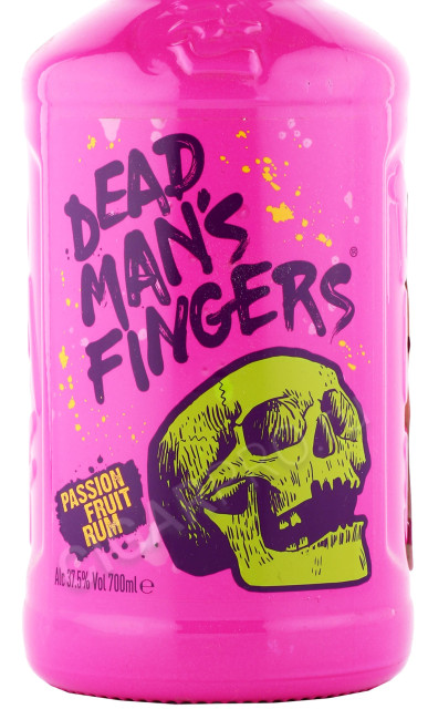 этикетка ром dead mans fingers passion fruit rum 0.7л
