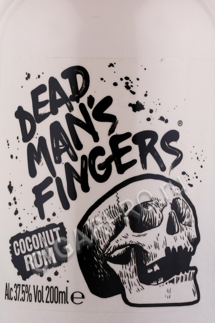 этикетка ром dead mans fingers coconut 0.2л