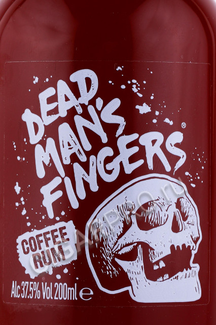 этикетка ром dead mans fingers coffee 0.2л