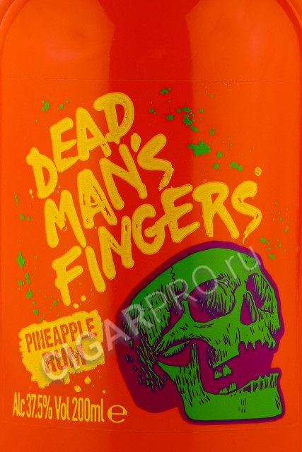 этикетка ром dead mans fingers pineapple 0.2л