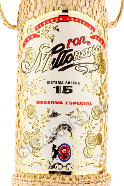 этикетка ром millonario solera 15 reserva especial 0.7л