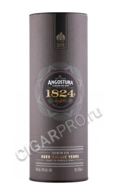подарочная туба ром rum angostura 1824 aged 0.7л