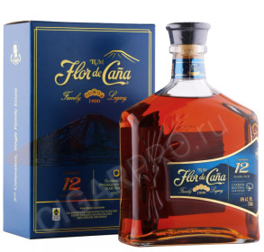 ром flor de cana centenario 12 years old 0.75л в подарочной упаковке