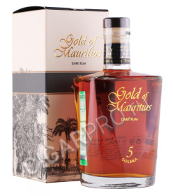 ром gold of mauritius dark rum 5 jahre solera 0.7л в подарочной упаковке