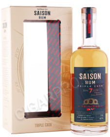 ром saison trinidad triple cask 7 years old 0.7л в подарочной упаковке