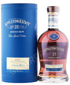 ром appleton estate 21 years 0.7л в подарочной тубе